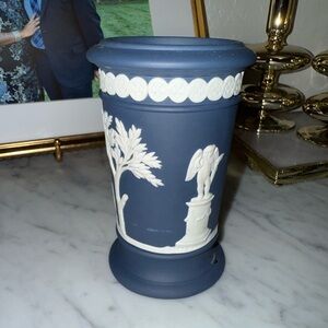 Wedgewood Jasper Blue Decorative Vase